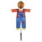 In the Breeze 2485 — Pumpkin Scarecrow Ground Ball Spinner — Autumn Halloween Yard Décor Wind Spinner